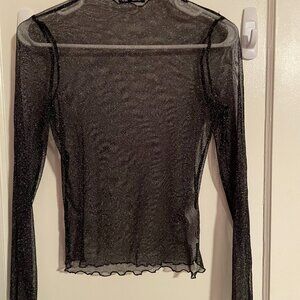 Zara Sheer Sparkly Top